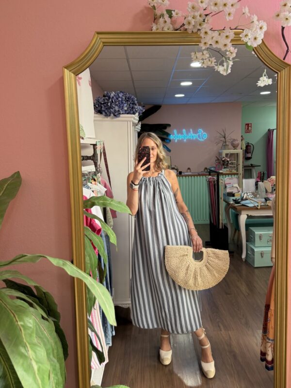 VESTIDO RAYAS.