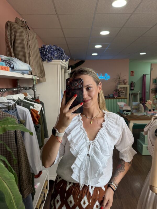 Blusa Lino. (blanco)